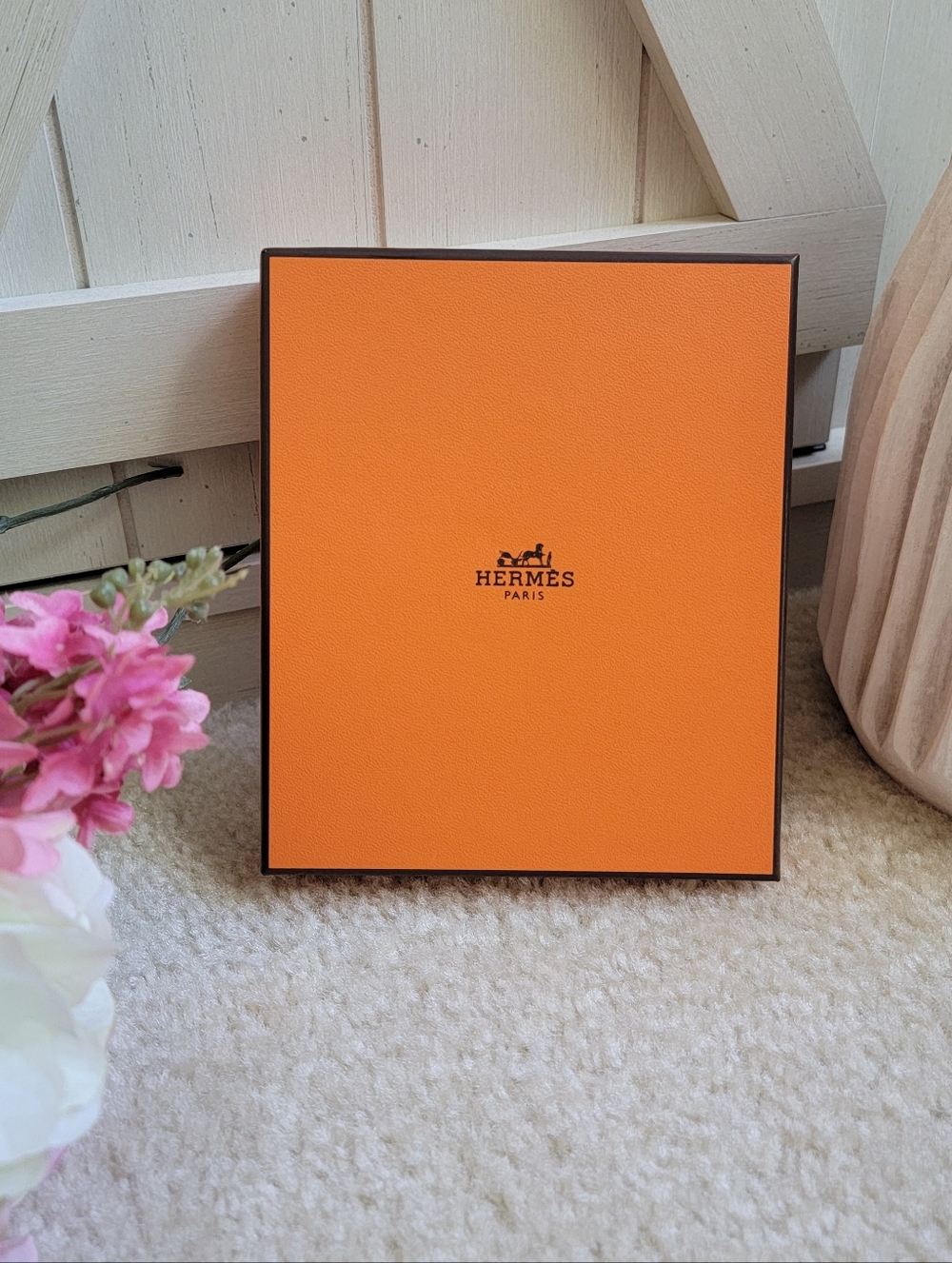 *EMPTY* Hermes Box | Cardboard Gift Box | Storage Box | Orange | Notebook Box